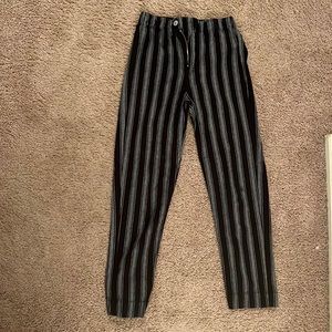 Brandy Melville “Tilden Pants” (grey and black) one size fits all.